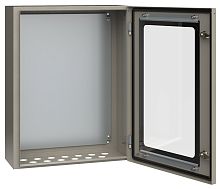 Корпус металлический ЩМП-3-0 (650х500х220мм) У2 IP54 прозрачная дверь | код YKM11-03-54-1 | IEK